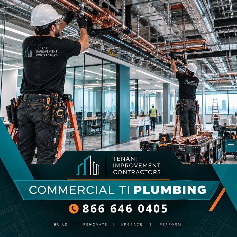 Glazier working on a commercial tenant improvement
