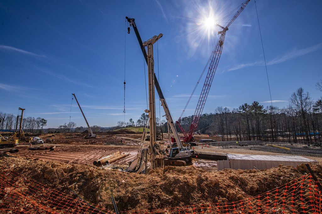 Phoenix shell space build-out site under construction