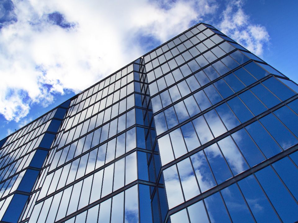 Glendale AZ tenant improvement at a glass office building