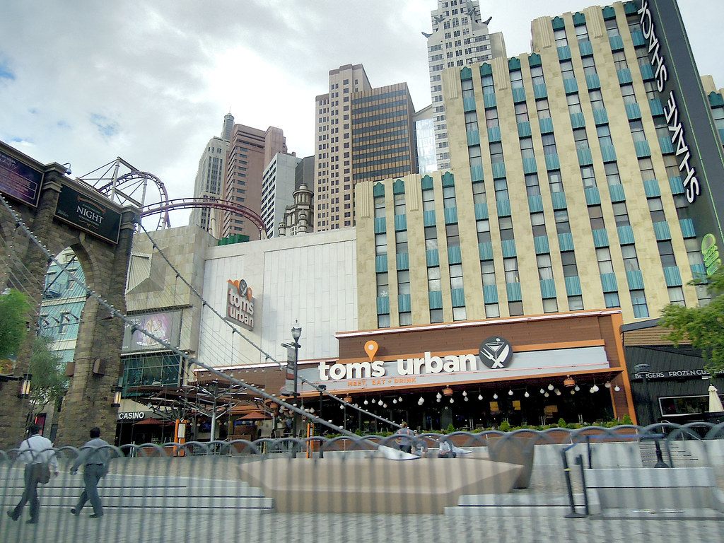 Glass towers in the Las Vegas skyline
