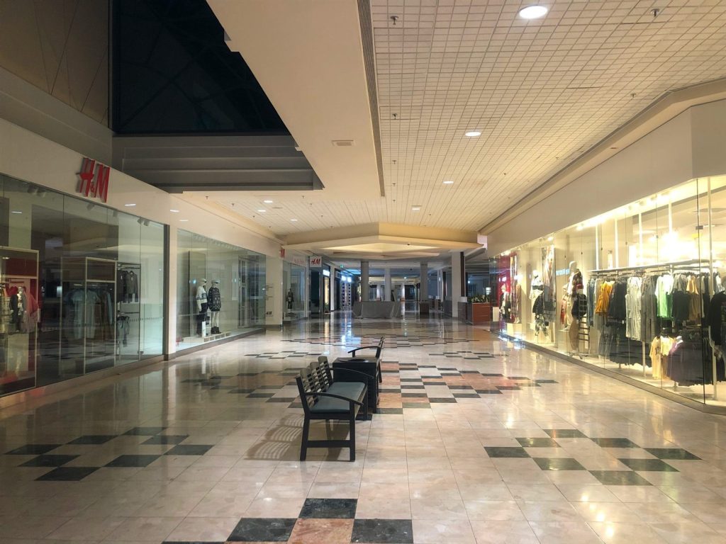 Tenant improvement storefront glass on a retail space
